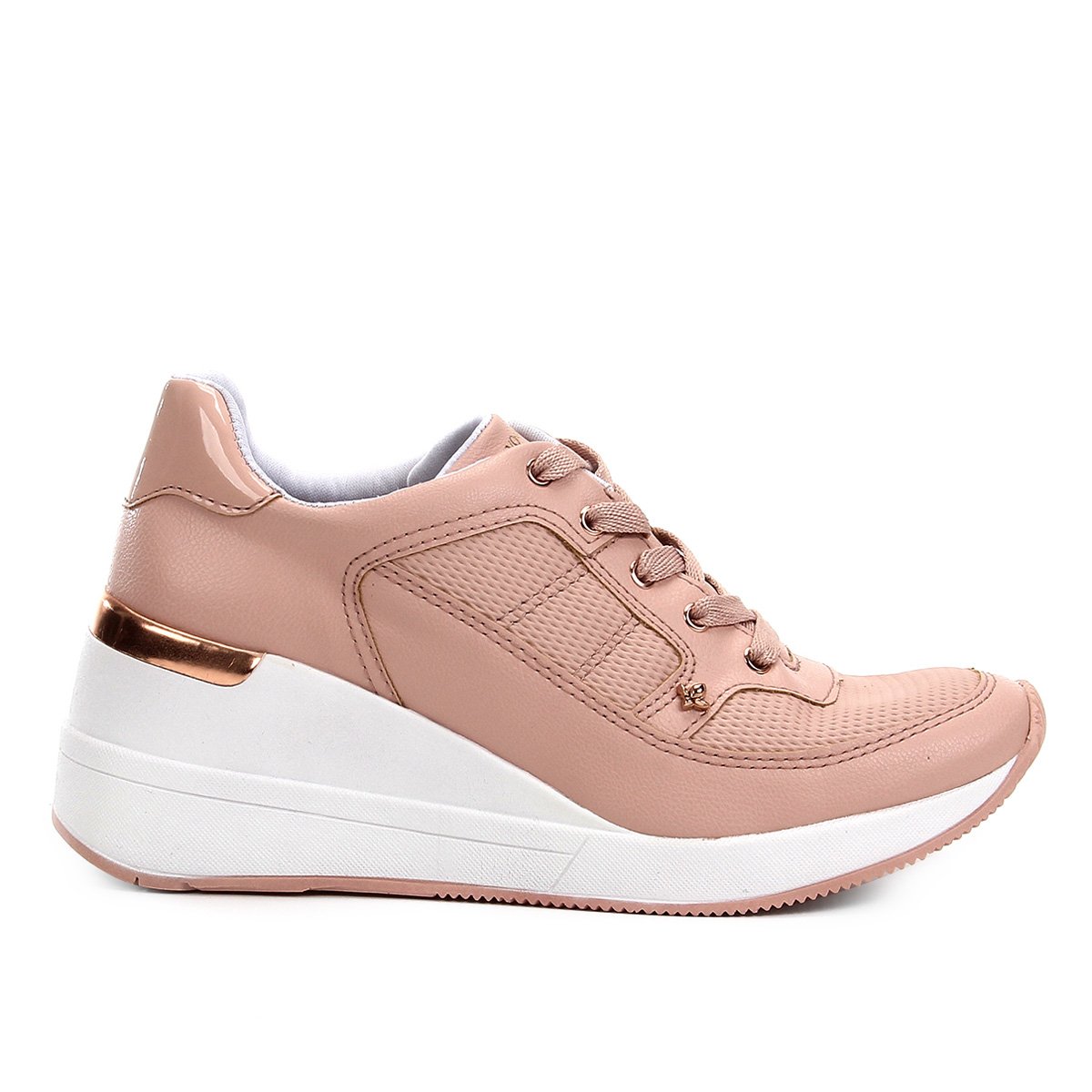 Tênis feminino fé salto plataforma anabela vermelho oferta - R$ 99.90, cor  Vermelho (cano alto, flatform, com sola alta, com solado alto, confortável)  #55338, compre agora | Shafa